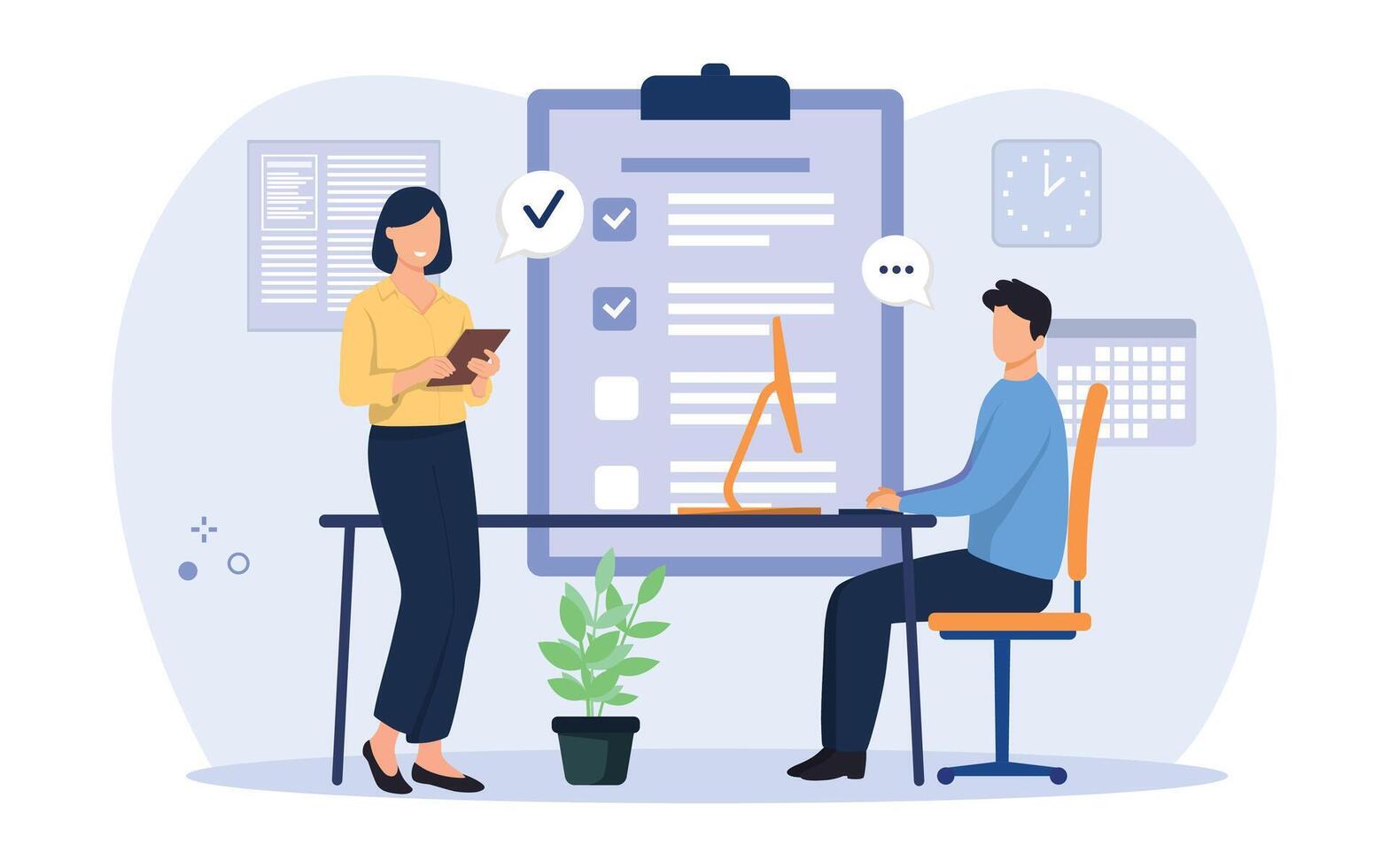 A team status meeting